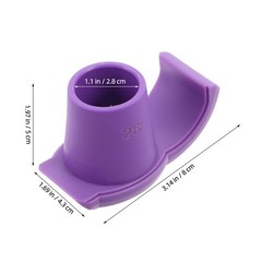 2Pcs Durable Walker Ski Glides for Seniors Purple Nonstick Anti Skid Pads