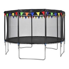 Breathable PE Mesh Sunshade Net 16ft Round Fits Most Round Trampolines