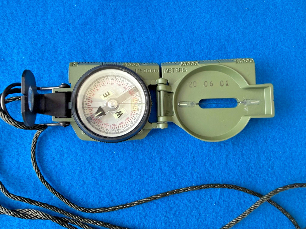 Cammenga Model 3H USGI Military Issue Tritium Lensatic Compass USA Made – OD #1