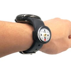 Mini Luminous Button Compass For Watch Band Lanyard