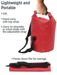 Brooklyn Kayak Company Waterproof Dry Bag – Roll Top 25 Liter Pack of 3