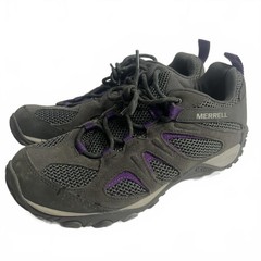 Merrell Women’s Gray Purple Trail Hiking Shoes Size 9