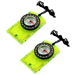 NEW Orienteering Compass, Hiking Survival Compas, Compasses Kids for green 2PCS