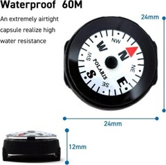 Waterproof Micro Compass Series/Watchband or EDC or with mini Whistle or with Wh