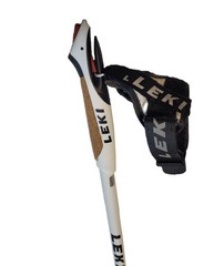 LEKI Nordic Walking Platinium Fixed Length Walking Poles White 110cm