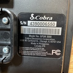 Vintage IN BOX HUGE Cobra NAV ONE GPSM 3000 Automotive GPS No Full Tested
