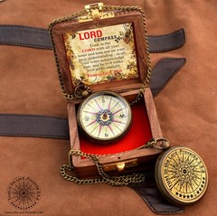 Trust in The Lord with All Your Heart Proverbs 3 56 Quote Engraved Compass wi…