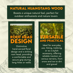 55-Inch Bigfoot Stamped Hard Pine Hiking, Walking, Trekking Stick with Metal Rei