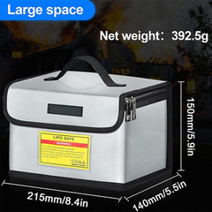 Fireproof Battery Storage Bag Explosionproof with Large Capacity Protection