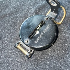 Vintage Engineer Lensatic Compass Pocket Sized Black Made Japan Hiking Hunting