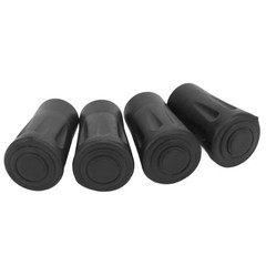 Rubber Hiking Pole Tips 12mm 0.5 Inch Inner Diameter Trekking Sticks 4 PCS