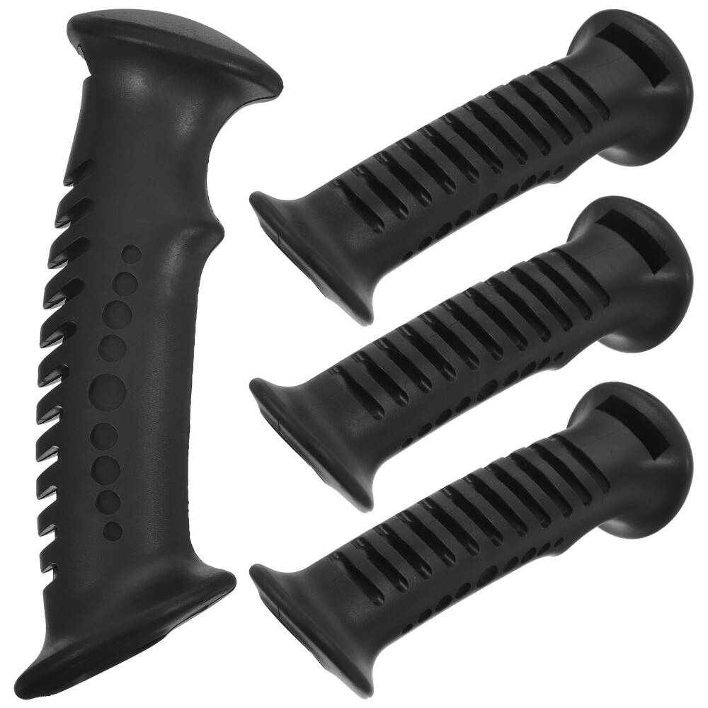4 Pcs walking cane hand grip hiking pole handle replacement offset cane grips
