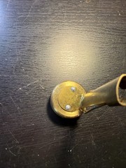 Old Brass Long Stem Pin On Compass Liquid Filled Germany Camping Hunting