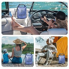 Waterproof Dry Bag – Roll Top Transparent Storage 5L Blue
