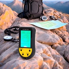 Digital Altimeter Barometer Thermometer 8-in-1 Backlit LCD for Hiking Camping