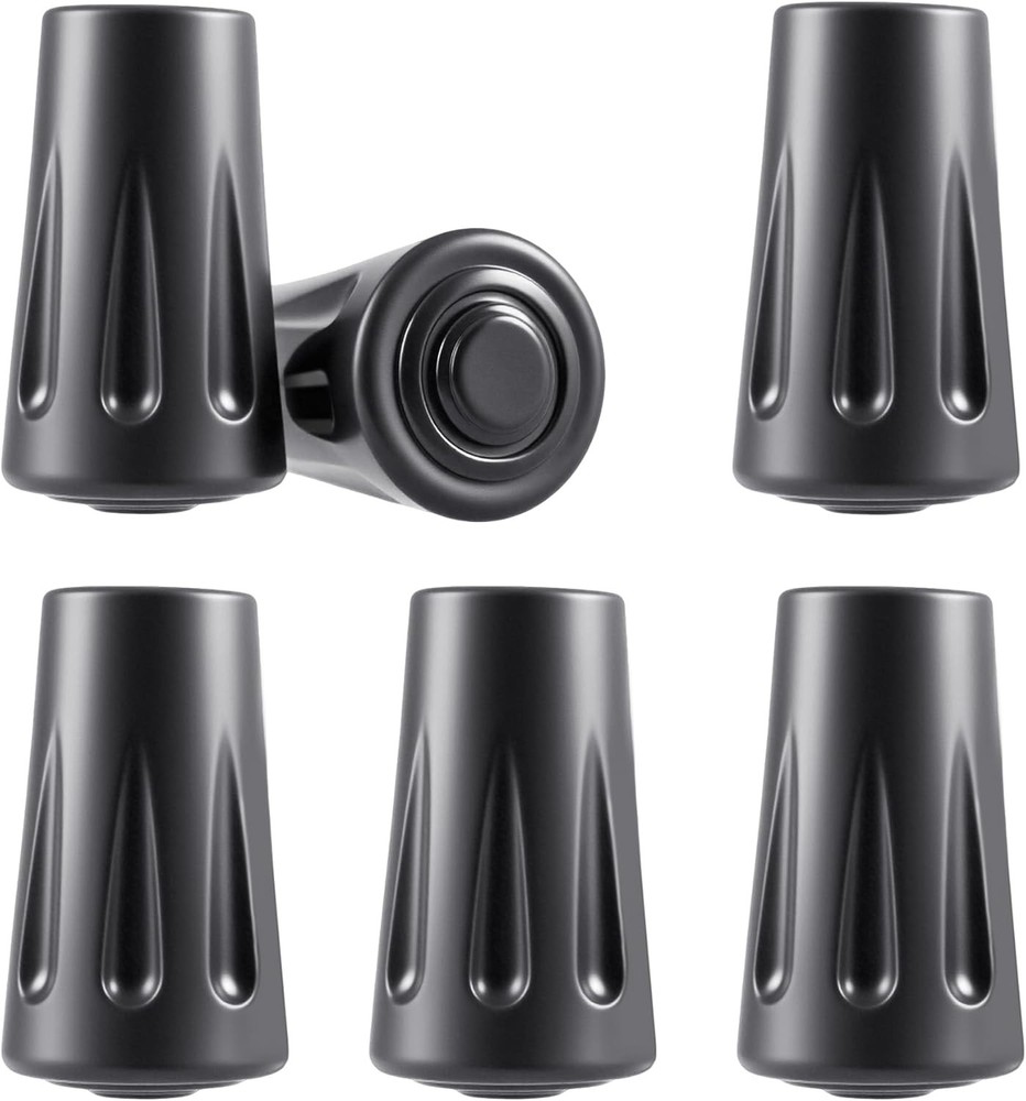 6 PCS Walking Stick Caps Trekking Pole Tips Rubber Hiking Walking Stick Tips for