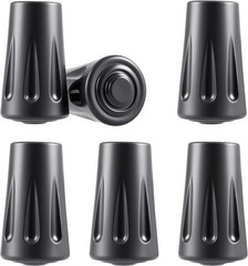 6 PCS Walking Stick Caps Trekking Pole Tips Rubber Hiking Walking Stick Tips for