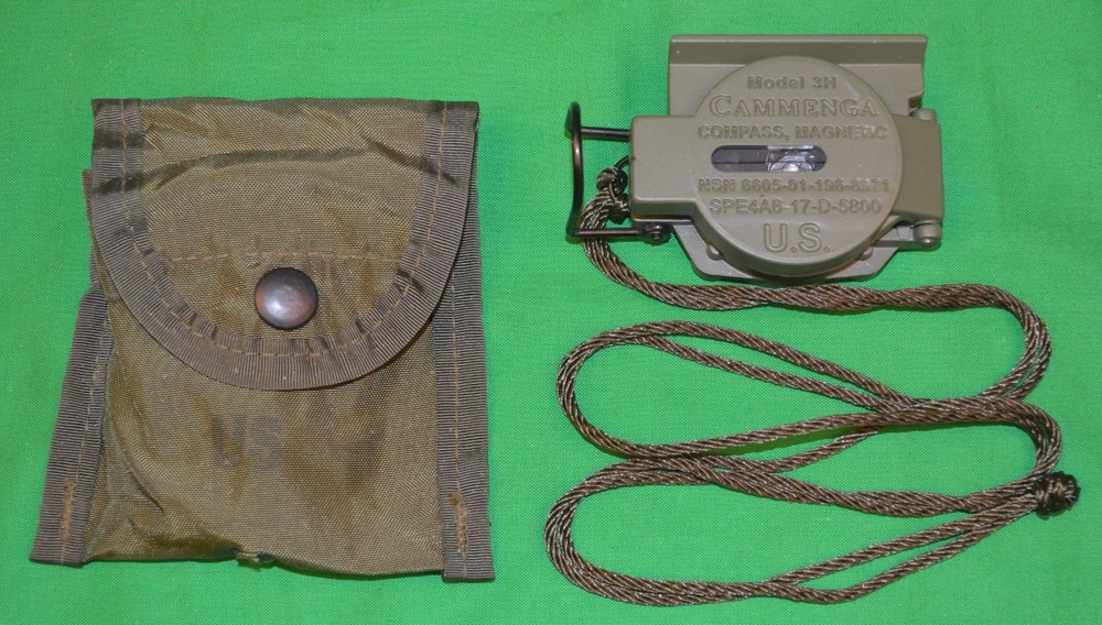 Cammenga Model 3H USGI Military Issue Tritium Lensatic Compass USA Made – OD #1