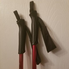 Sportline Total Fitness Performance Alluminum Walking Poles XC550 Red Adjustable