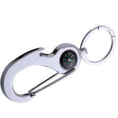 Clear Cover Survival Compasses Camping Hunting Hiking Mini Keychains Compasses