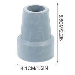 4Pcs Shock Absorbing Rubber Feet Replacement for Hiking Pole Tips Durable Grey