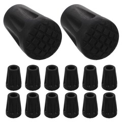 20 Pcs Anti-slip Pad for Hiking Sticks Replacement Rubber Pole Ends Tip