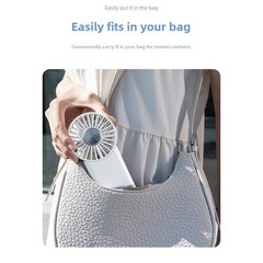Lightweight Portable Fan with Carabiner Clip for Hiking Camping Commuting