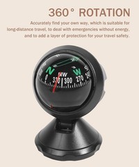 2pcs Car Compass Automotive Compass Ball Adjustable Dashboard Mounted for Hiking