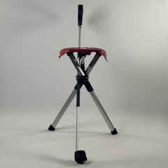 STEP2GOLD Ta-Da Chair Series 2, Portable Trekking Hiking Pole in Red 34.2″