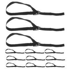 12Pcs Durable Nylon Cane Wrist Straps for Walking Sticks Hiking Poles Black