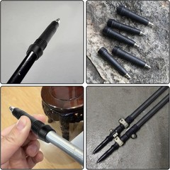 5Pcs Hiking Pole Carbide Tips Trekking Pole Replacement Tips Walking Sticks Tip