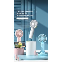 Handheld USB Desk Fan for For MINI Rechargeable 3 Speed Portable Quiet Cooling