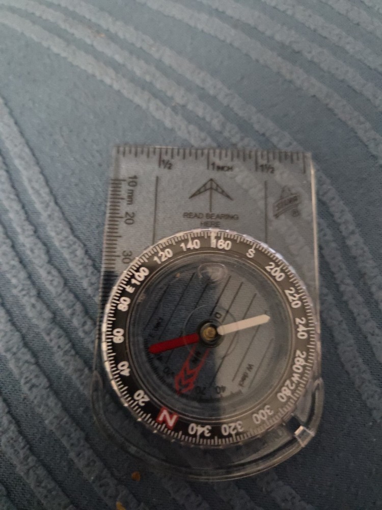 Vintage Silva Polaris Precision Transparent Compass – Made in Finland