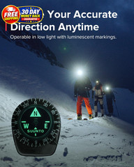 Multifunctional Compass Northern Hemisphere Compact Waterproof Hiking