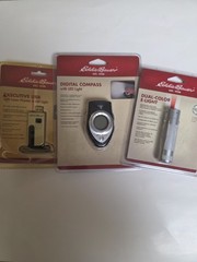 Eddie Bauer Digital Compass, Dual Color E-Light, Executive USB 3-Pack Vintage
