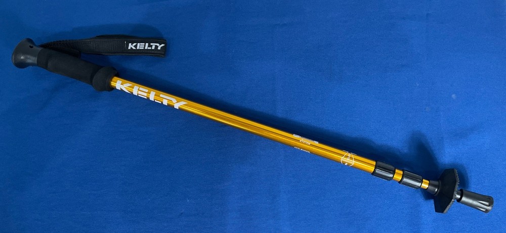 Kelty Aluminum Trekking Pole Hiking Stick w/ Anti Shock Wrist Strap & Tip Cover