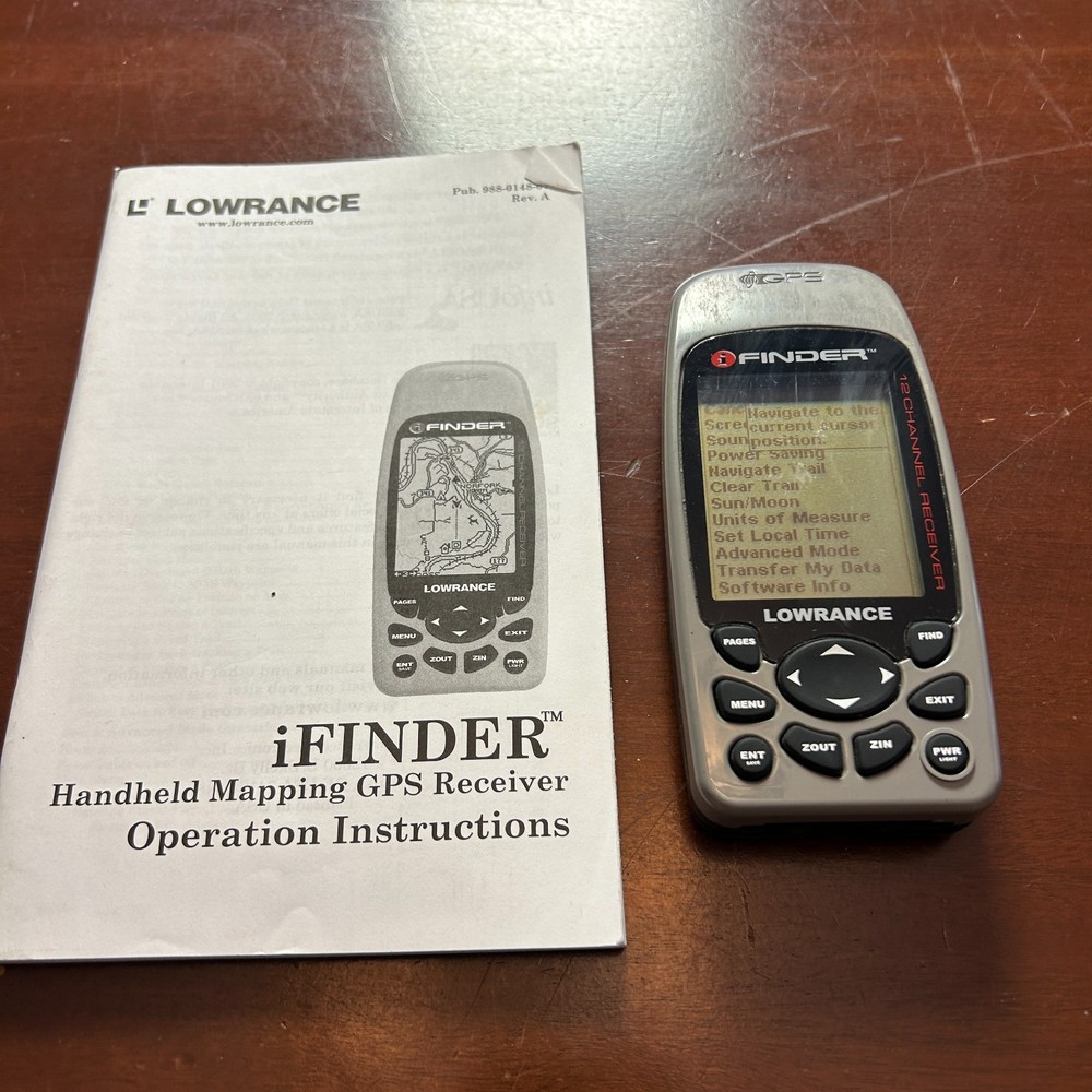 Lowrance iFINDER Handheld GPS 12-Channel Receiver Fishing Hunting Tested Works