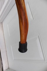 Custom Made Diamond Willow Walking Hiking Stick with Carved Antler Morel Topper