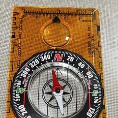 Drawing Scale Compass Folding Map Ruler Buckle Camping Hiking Portable Handheld