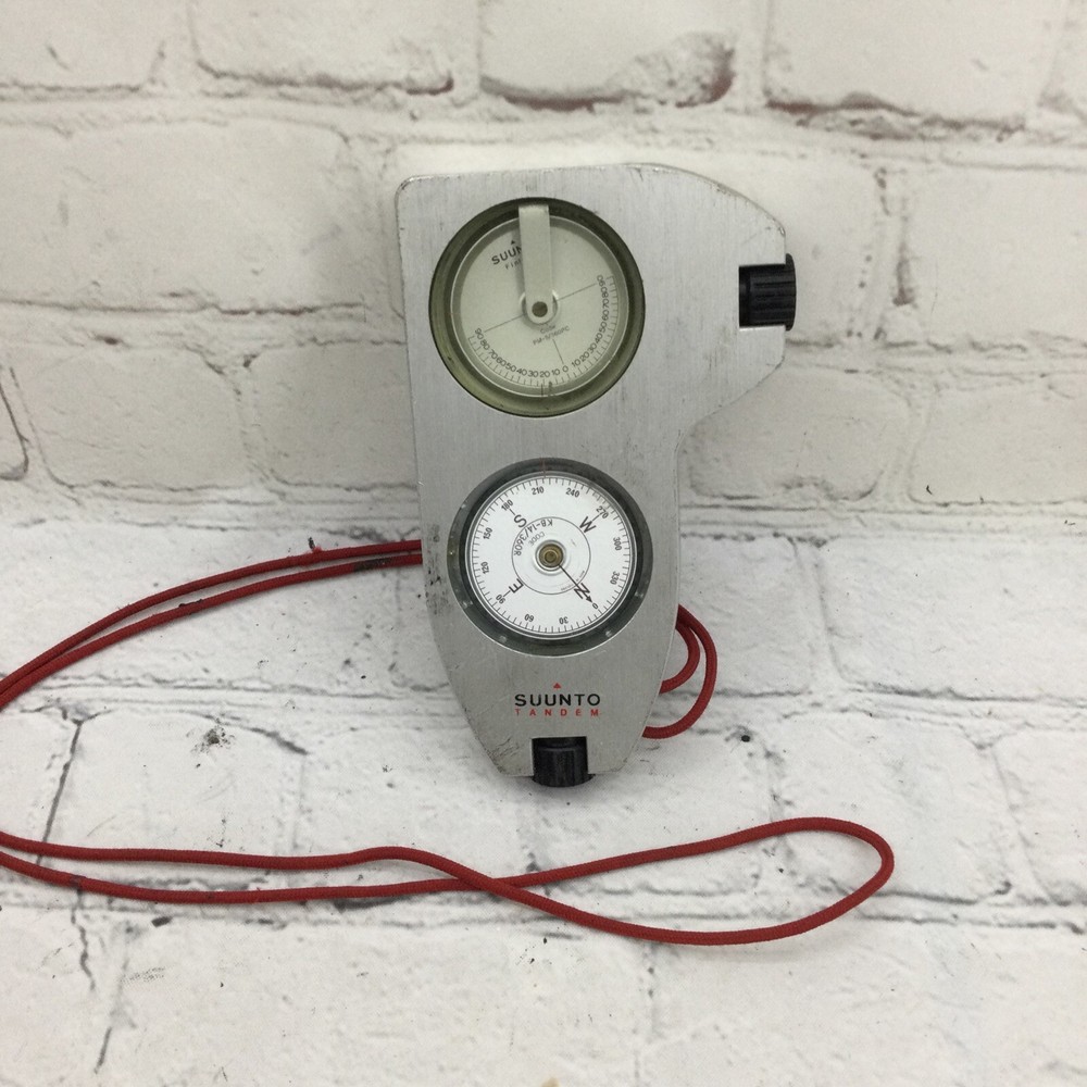 SUUNTO TANDEM CLINOMETER PM-5/360PC & COMPASS KB-14/360R. MADE IN FINLAND. WORKS