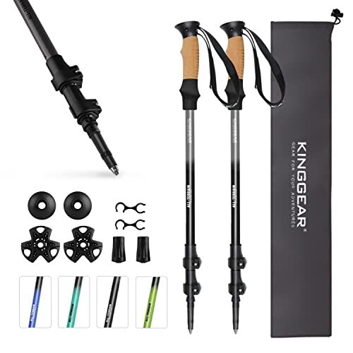Walking Stick – Adjustable Hiking Poles 7075 Aluminum Trekking Poles with Qui…