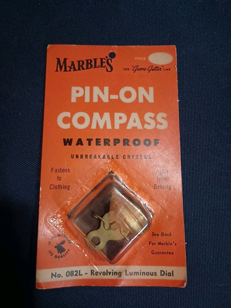 Vintage Marbles Pin-On Compass No. 082L NIP