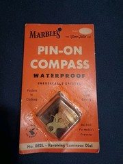 Vintage Marbles Pin-On Compass No. 082L NIP