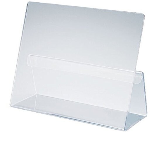 The Classic All-Acrylic Cookbook Holder in a Clear Bag Presentation with Label