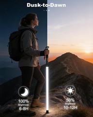 Aerospace Aluminum LED Hiking Pole – 40″ for Night Hiking, 2 Pack