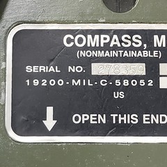 Brunton Military Compass M2 Nonmaintainable in Case Jan 1987 19200MILC58052 VTG
