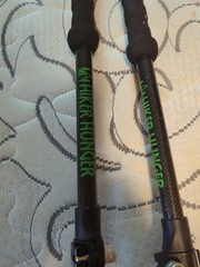 Hiker Hunger Carbon Fiber Trekking Poles Collapsible Walking Sticks Pre-Owned