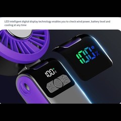 Rechargeable Handheld Fan 2400mAh Battery USB Charging 100 Speed Options