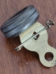 Marble’s Coat Compass Gladstone Michigan brass pin back screw case