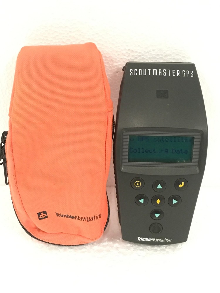 Trimble Navigation 17319 Scout Master GPS Unit w/Orange Case, WORKING FREE SHIP